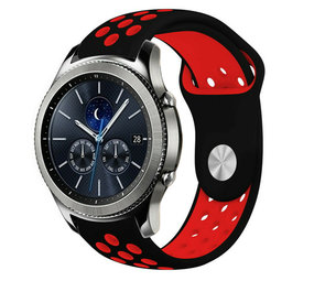 Strap-it Bracelet sport Samsung Gear S3 (noir/rouge) Strap-it Bracelet sport Samsung Gear S3 (noir/rouge)