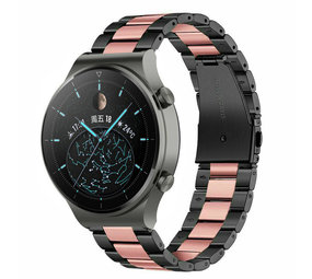 Strap-it Bracelet acier Huawei Watch GT 2 Pro (noir/rose)