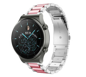 Strap-it Bracelet acier Huawei Watch GT 2 Pro (argent/rose)