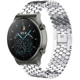 Strap-it Bracelet acier poisson Huawei Watch GT 2 Pro (argent)