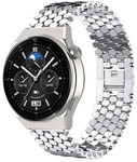 Strap-it Strap-it Bracelet poisson acier Huawei Watch GT 3 Pro 46mm (argent)