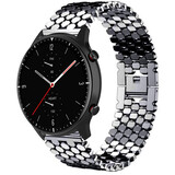 Strap-it Bracelet acier poisson Amazfit GTR 2 (noir)