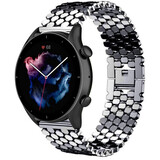 Strap-it Bracelet acier poisson Amazfit GTR 3 (Pro) (noir)