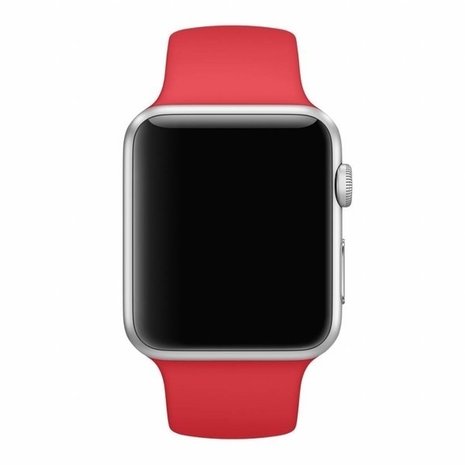 Strap-it Strap-it Bracelet silicone Apple Watch 8 (rouge)