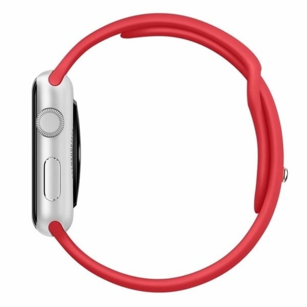 Strap-it Strap-it Bracelet silicone Apple Watch 8 (rouge)