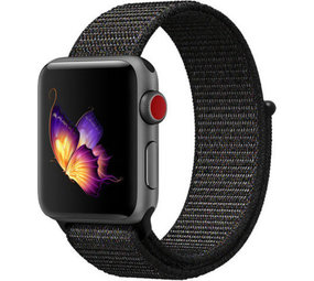 Strap-it Bracelet nylon Apple Watch 8 (noir)