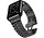 Strap-it Bracelet acier présidentiel Apple Watch 8 (noir)