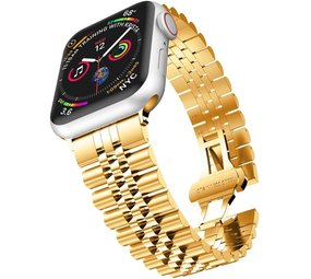 Strap-it Bracelet acier Jubilee Apple Watch 8 (or) Strap-it Bracelet acier Jubilee Apple Watch 8 (or)