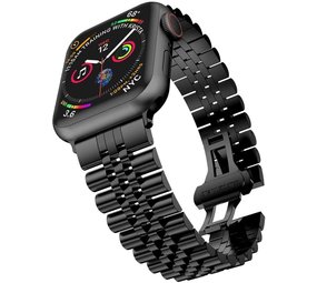 Strap-it Bracelet acier Jubilee Apple Watch 8 (noir)