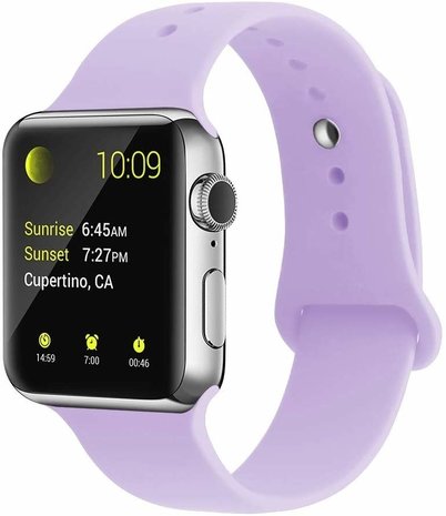 Strap-it Strap-it Bracelet silicone Apple Watch 8 (lilas)