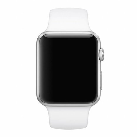 Strap-it Strap-it Bracelet silicone Apple Watch 8 (blanc)