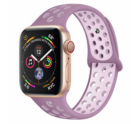 Strap-it Bracelet sport Apple Watch 8 (violet clair)