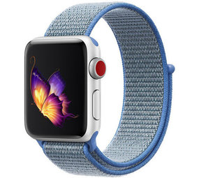 Strap-it Bracelet nylon Apple Watch 8 (bleu)