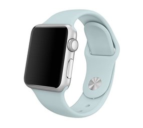 Strap-it Bracelet silicone Apple Watch 8 (bleu clair)