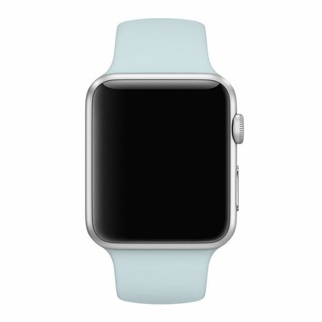 Strap-it Strap-it Bracelet silicone Apple Watch 8 (bleu clair)
