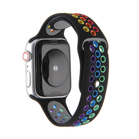 Strap-it Strap-it Bracelet sport Apple Watch 8 (noir coloré)