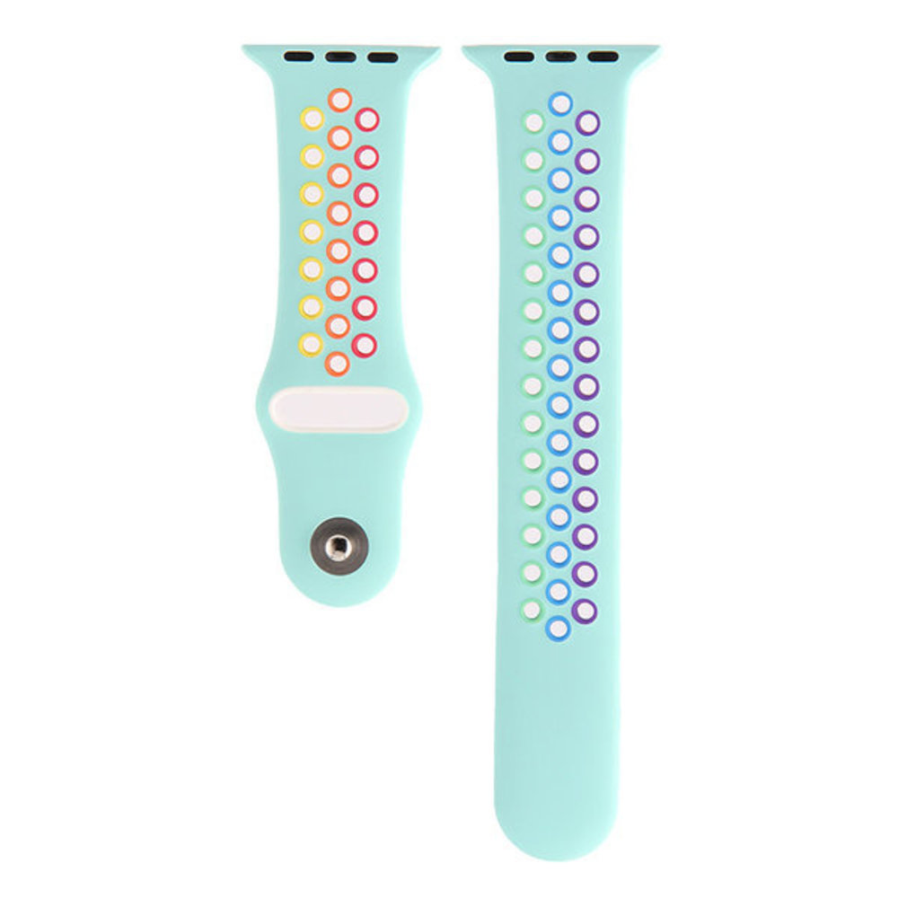 Strap-it Strap-it Bracelet sport Apple Watch 8 (bleu clair coloré) Strap-it Strap-it Bracelet sport Apple Watch 8 (bleu clair coloré)