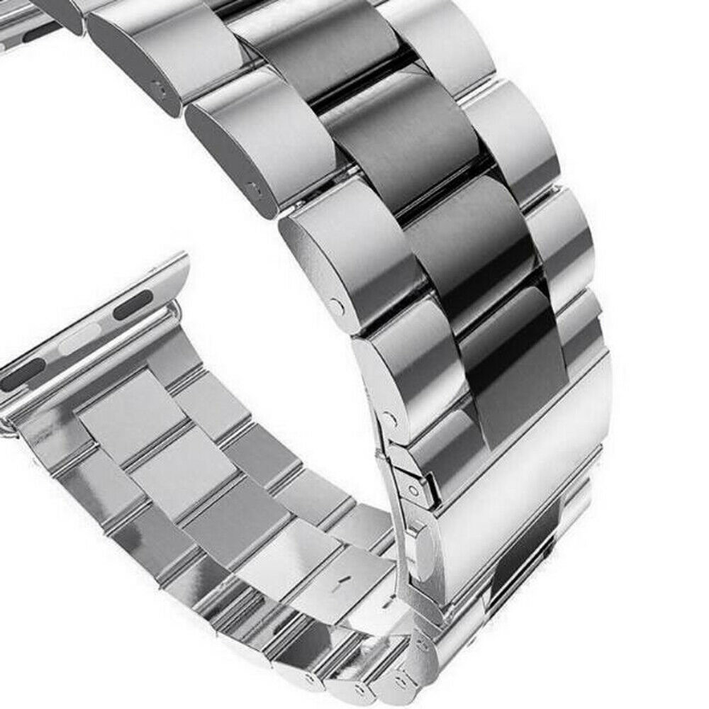 Strap-it Strap-it Bracelet acier Apple Watch 8 (argent/noir) Strap-it Strap-it Bracelet acier Apple Watch 8 (argent/noir)