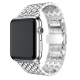 Strap-it Bracelet acier dragon Apple Watch 8 (argent)