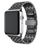 Strap-it Strap-it Bracelet acier dragon Apple Watch 8 (noir)