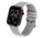 Strap-it Bracelet cuir Apple Watch 8 (blanc/gris)