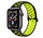 Strap-it Bracelet sport Apple Watch 8 (noir/jaune)