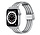 Strap-it Bracelet acier inoxydable Apple Watch 8 (argent/noir)
