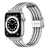 Strap-it Strap-it Bracelet acier inoxydable Apple Watch 8 (argent/noir) Strap-it Strap-it Bracelet acier inoxydable Apple Watch 8 (argent/noir)