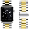 Strap-it Strap-it Bracelet acier Apple Watch 8 (argent/or) Strap-it Strap-it Bracelet acier Apple Watch 8 (argent/or)