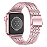 Strap-it Strap-it Bracelet Apple Watch 8 acier inoxydable (rose)