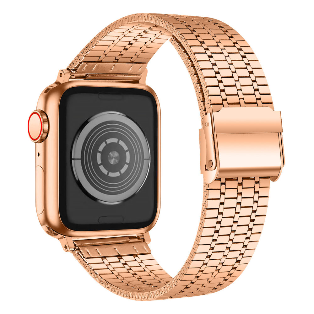 Strap-it Strap-it Bracelet Apple Watch 8 acier inoxydable (or rose) Strap-it Strap-it Bracelet Apple Watch 8 acier inoxydable (or rose)