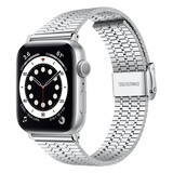 Strap-it Bracelet acier inoxydable Apple Watch 8 (argent) Strap-it Bracelet acier inoxydable Apple Watch 8 (argent)