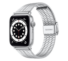 Strap-it Bracelet acier inoxydable Apple Watch 8 (argent)