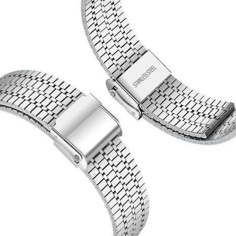 Strap-it Strap-it Bracelet acier inoxydable Apple Watch 8 (argent)
