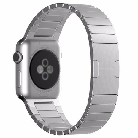 Strap-it Strap-it Bracelet métal luxe Apple Watch 8 (argent)