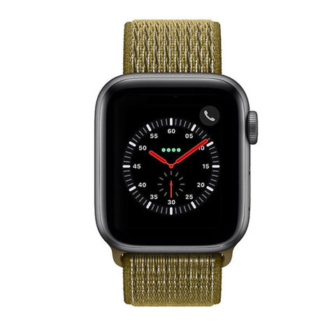 Strap-it Strap-it Bracelet nylon Apple Watch 8 (olive)