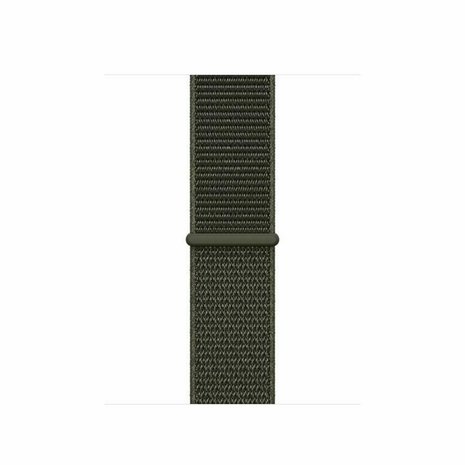 Strap-it Strap-it Bracelet nylon Apple Watch 8 (vert foncé)
