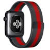 Strap-it Strap-it Bracelet Milanais Apple Watch 8 (noir/rouge) Strap-it Strap-it Bracelet Milanais Apple Watch 8 (noir/rouge)