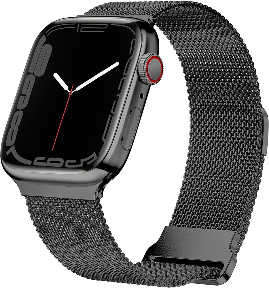 Strap-it Strap-it Bracelet Apple Watch 8 Milanais (noir)