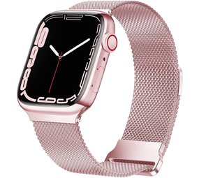 Strap-it Bracelet Apple Watch 8 Milanais (rose)