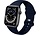 Strap-it Bracelet Apple Watch 8 silicone (bleu foncé)