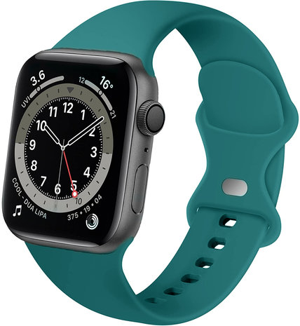 Strap-it Strap-it Bracelet Apple Watch 8 silicone (vert sapin)