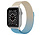 Strap-it Bracelet Milanais Apple Watch 8 (or/bleu)