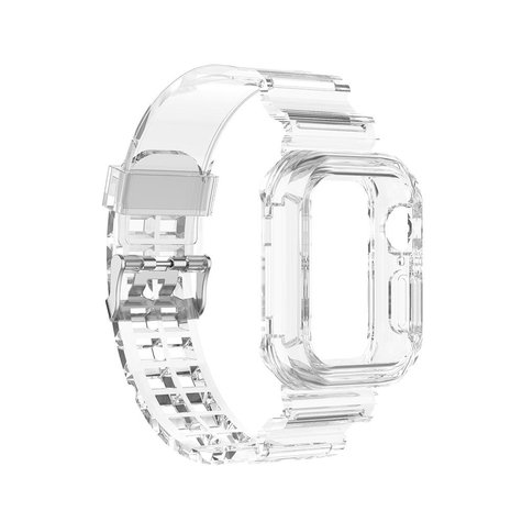 Strap-it Strap-it Bracelet TPU clair Apple Watch 8  (transparent)