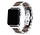 Strap-it Bracelet acier/bois Apple Watch 8 (argent/marron)