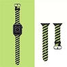 Strap-it Strap-it Bracelet twisted silicone Apple Watch 8 (noir/jaune) Strap-it Strap-it Bracelet twisted silicone Apple Watch 8 (noir/jaune)