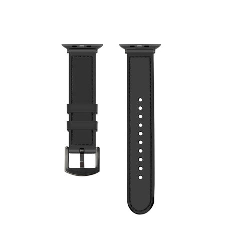 Strap-it Strap-it Bracelet hybride nylon Apple Watch 8 (noir)