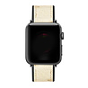 Strap-it Strap-it Bracelet hybride cuir Apple Watch 8 (blanc sable) Strap-it Strap-it Bracelet hybride cuir Apple Watch 8 (blanc sable)