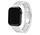Strap-it Bracelet acier céramique Apple Watch 8 (blanc/argent)