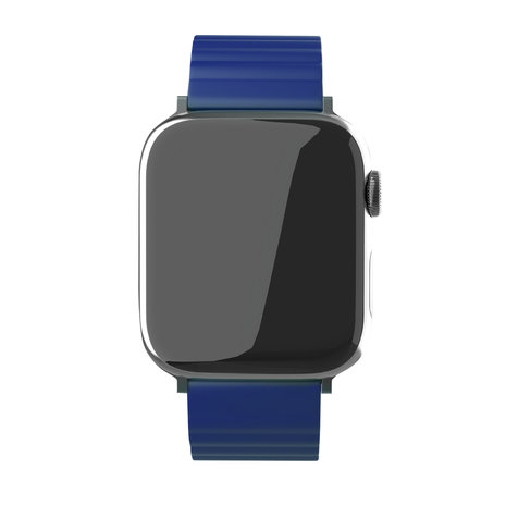 Strap-it Strap-it Bracelet silicone magnétique Apple Watch 8 (bleu)